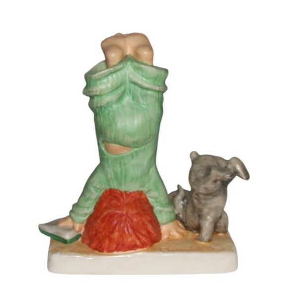 Vintage Goebel Hummel Redhead "Heads or Tails" Yoga 1980 - Picture 3 of 5